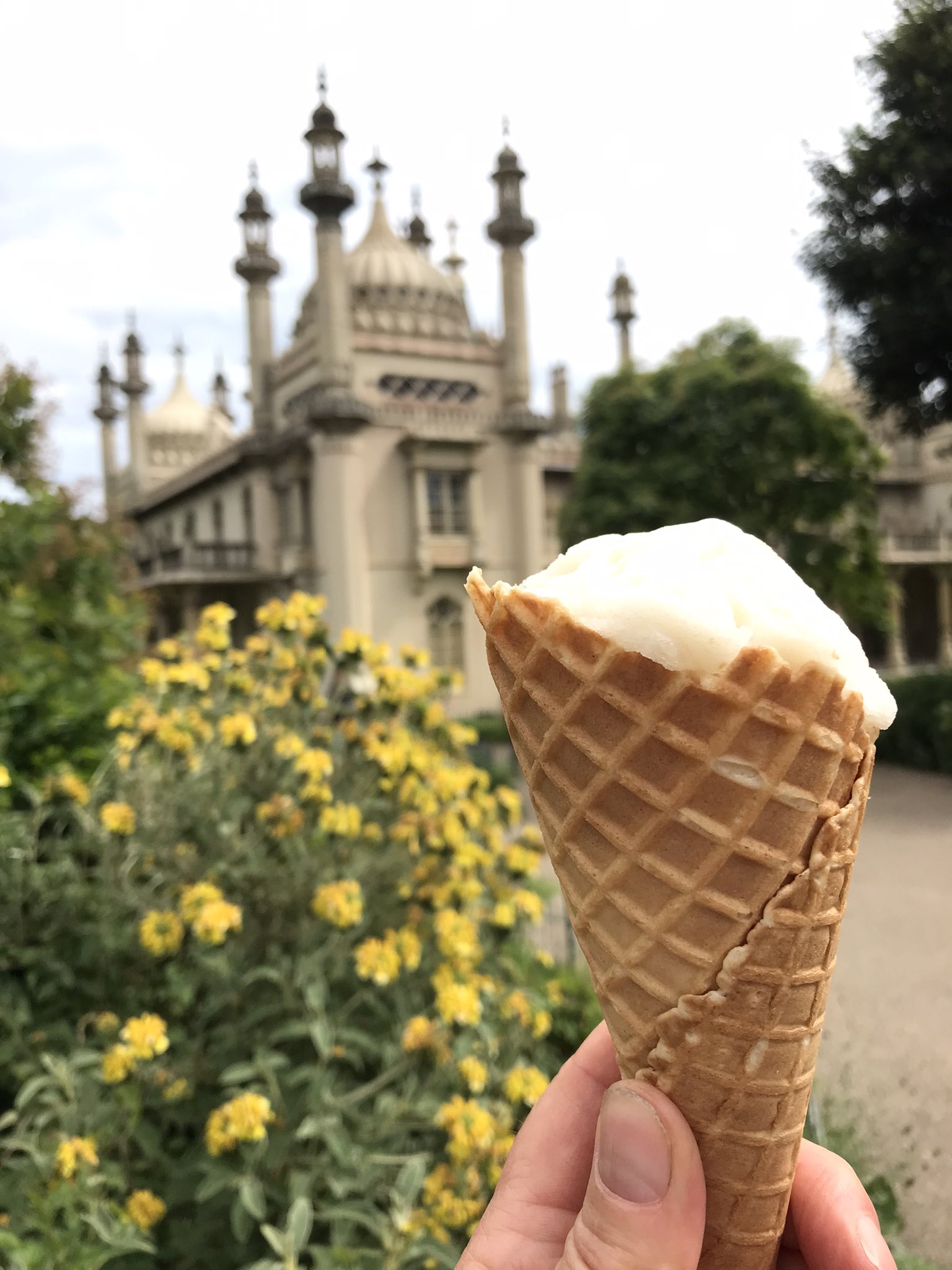 Pavilion with ice cream